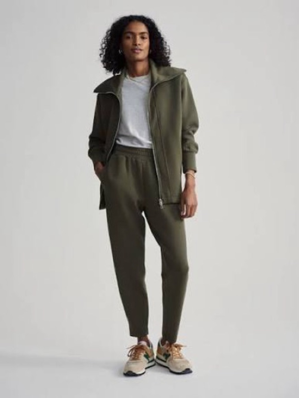 Varley Olive Green Relaxed Jogger Pants